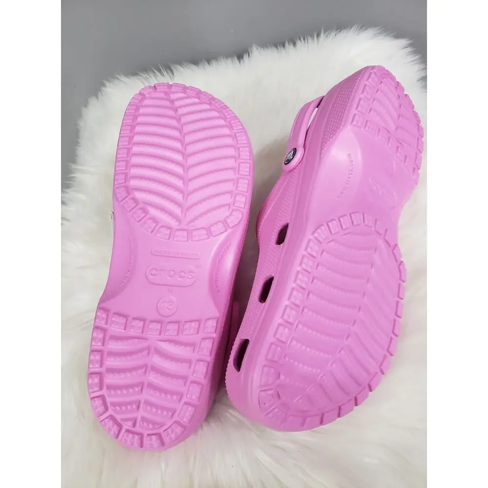 NEW MEN'S SIZE 13 Crocs Adult Classic Clog‎ Pink 10001-6SW Solid